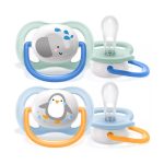 AVENT SUCETTE ORTHO 0-6M BOY ELEP/PENG SCF080/05