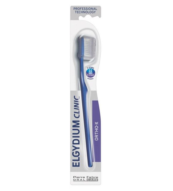 Elgydium Clinic – Brosse à dents Ortho X Adulte Medium Elgydium Clinic – Brosse à dents Ortho X Adulte Medium
