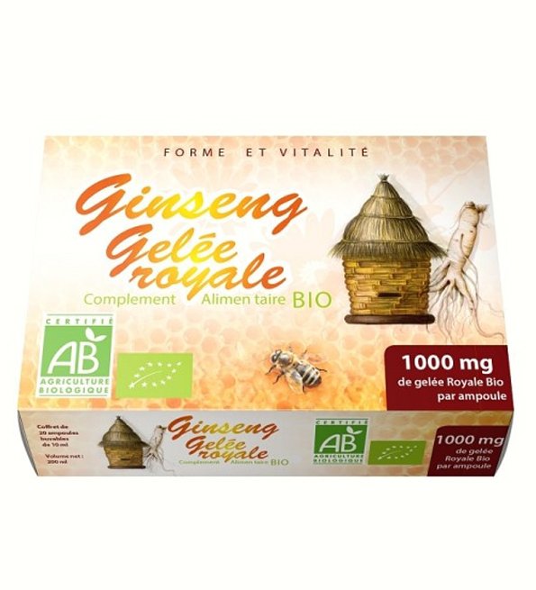 GPH Ginseng Gelee Royale bio 20 ampoules 1000mg GPH Ginseng Gelee Royale bio 20 ampoules 1000mg