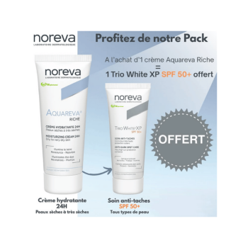 NOREVA Aquareva Duo Pack « Creme Riche 40ml+Triowhite XP Spf50+ 40ml »