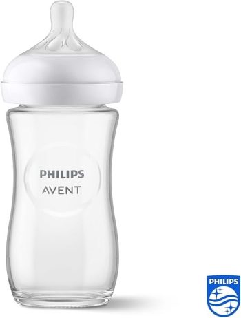 AVENT BIBERON NATURAL EN VERRE 3.0 TEAT 1M+ 260ML SCY933/01