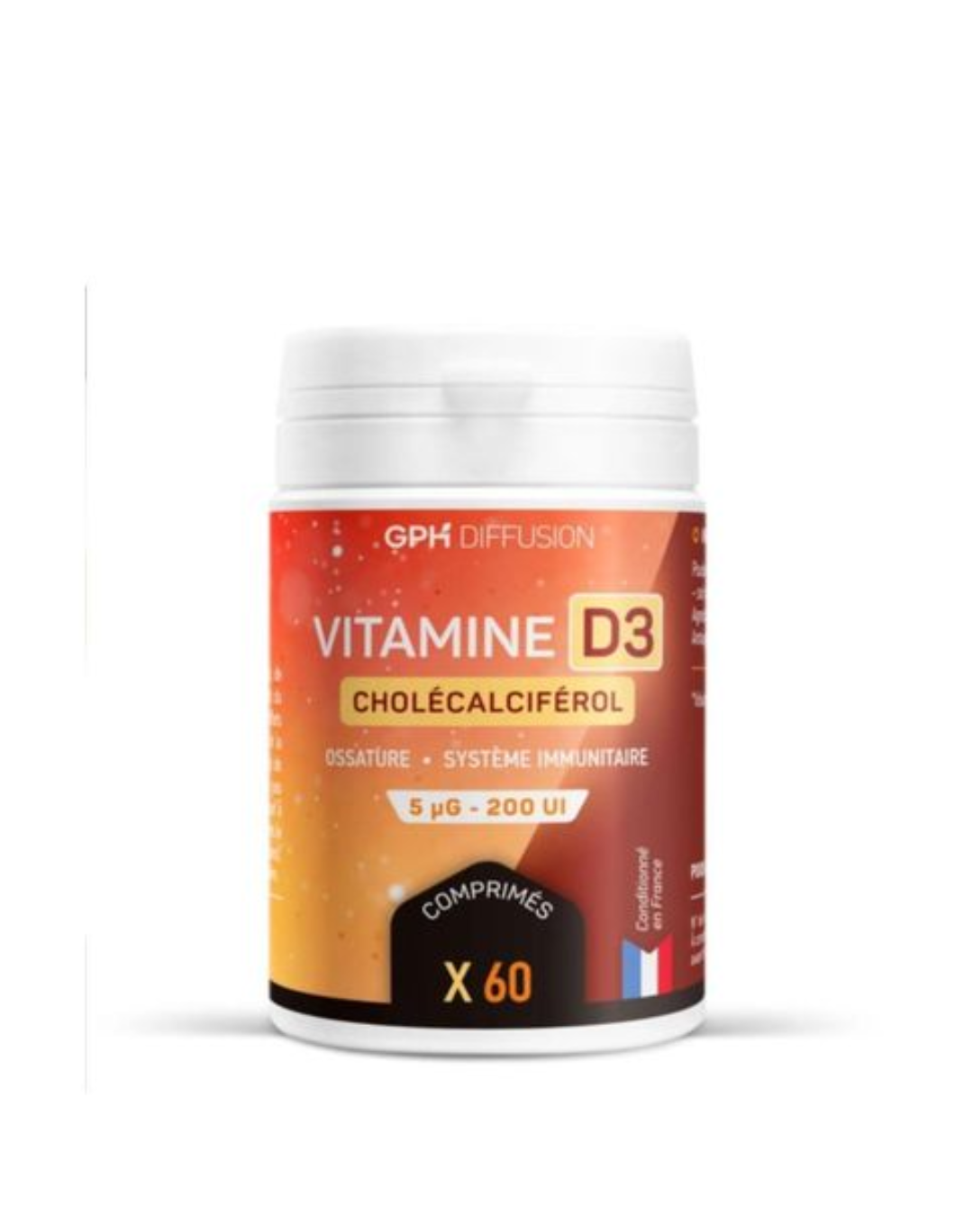 GPH Vitamine D3 60 Comprimes GPH Vitamine D3 60 Comprimes