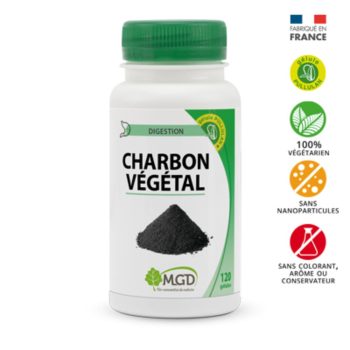 Mgd Nature Charbon vegetale 120 gelules