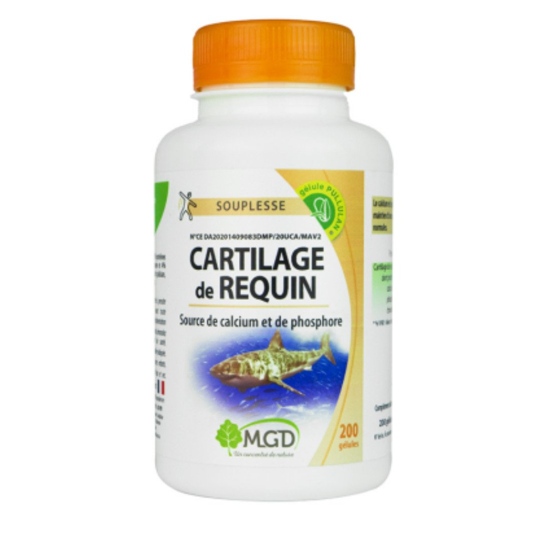 Mgd Nature Cartilage de requin 200 gelules Mgd Nature Cartilage de requin 200 gelules