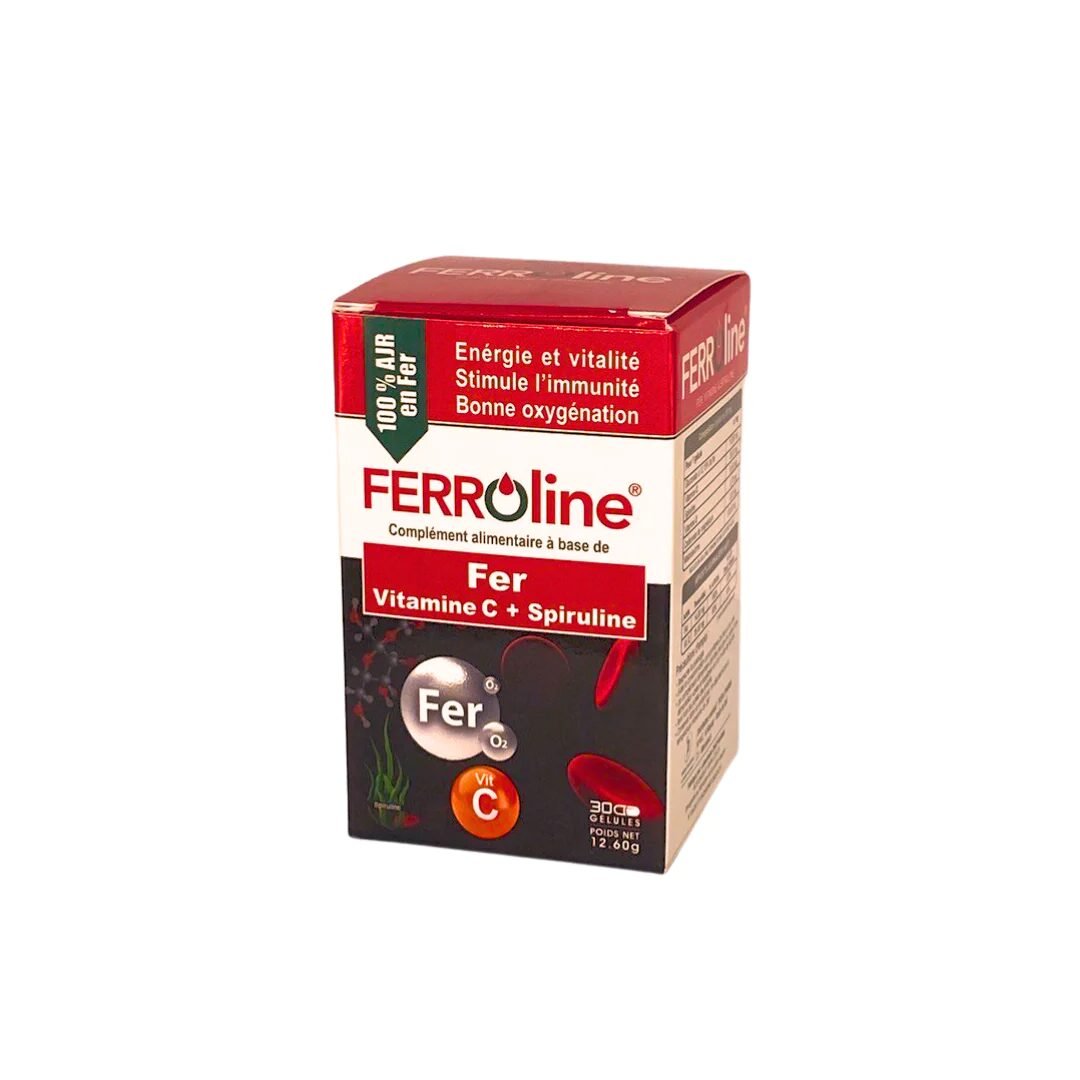 Ferroline Fer vitamine C & Spiruline 30gelules Ferroline Fer vitamine C & Spiruline 30gelules