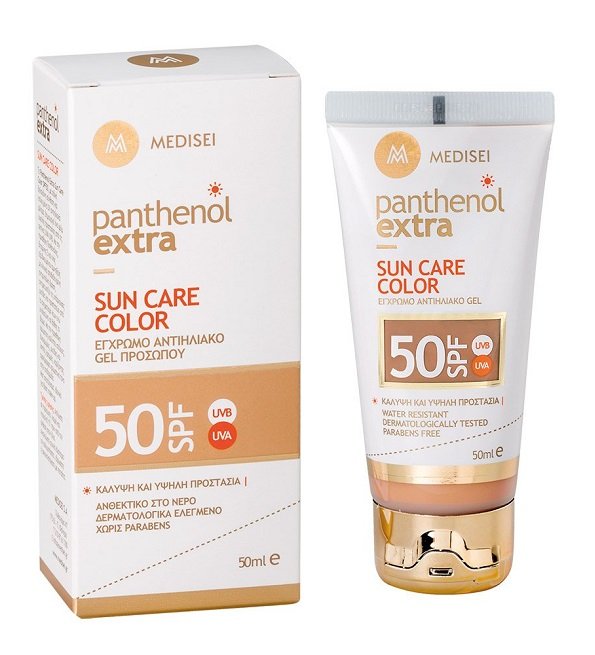 MEDISEI PANTHENOL EXTRA Soin de protection SOLAIRE SPF50 Gel teinté pour le visage MEDISEI PANTHENOL EXTRA Soin de protection SOLAIRE SPF50 Gel teinté pour le visage