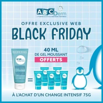 ABCDERM CHANGE INTENSIF 75 G = 40ml Gel moussant Offert