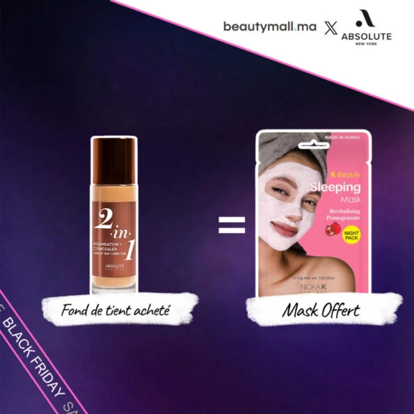 Absolute New York  2in1 Foundation & Concealer Warm Sand 35ml