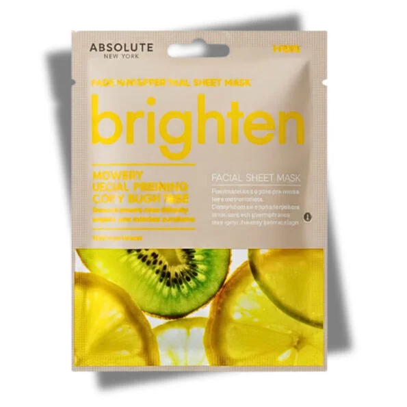 Absolute New York Brightening Facial Sheet Mask