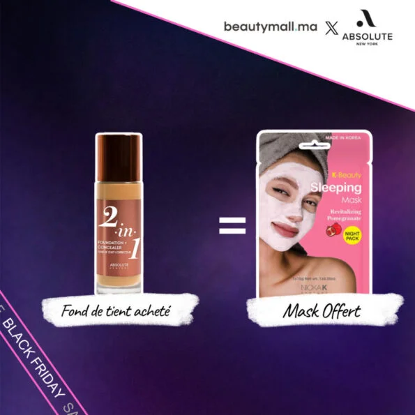 Absolute New York  2in1 Foundation & Concealer Cool Beige 35ml