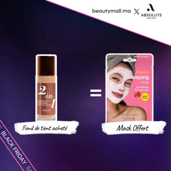 Absolute New York  2in1 Foundation & Concealer Neutral Shell 35ml