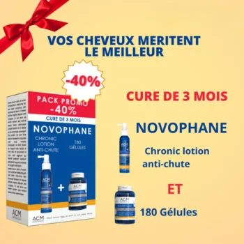 ACM Novophane Chronic Lotion Anti-chute + Novophane 180 Gelules PACK