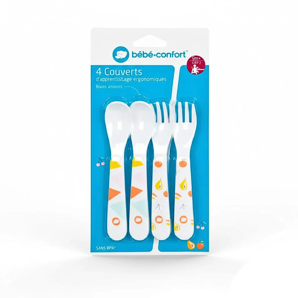 BB-Conf-4-Couverts-dapprentissage-Domino-9m.jpg Bebe Confort 4 Couverts D’apprentissage Domino +9m