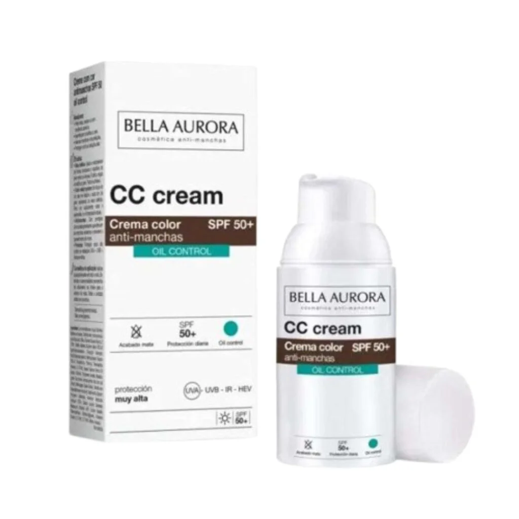 Bella-Aurora-CC-creme-Anti-Taches-oil-Control-spf50-30ml.jpg Bella Aurora CC creme Anti-Taches oil Control spf50+ 30ml