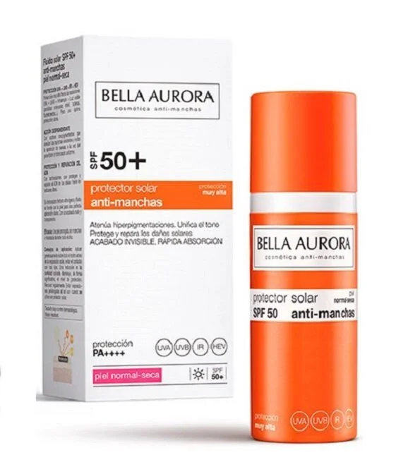 Bella Aurora écran solaire anti-taches SPF50+ SPF50+ Peau Normale et Sèche 50ml