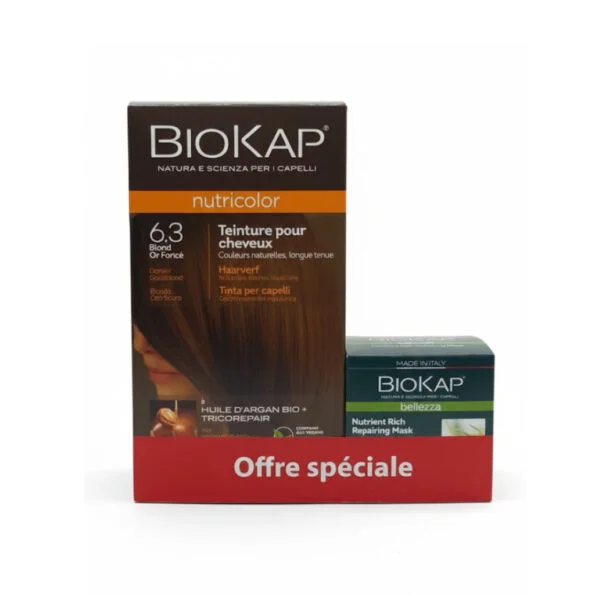 Biokap Nutricolor 6.3 140ml + Nutrient Rich Masque Pack