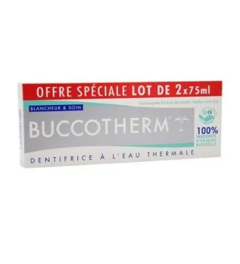 Buccotherm Dentifrice Blancheur Et Soin 75ml x2 PACK