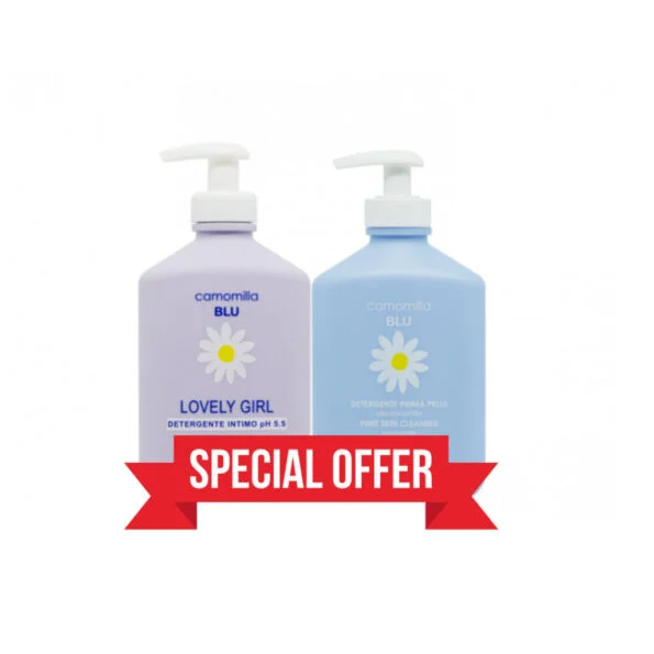 Camomilla Blu Lovely Girl Nettoyant Intime + Gel miniature & Serviette