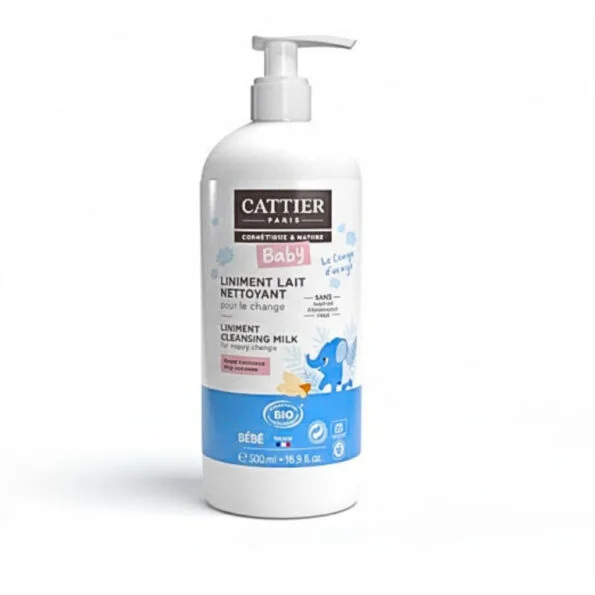 Cattier Baby Liniment Lait Nettoyant 500ml