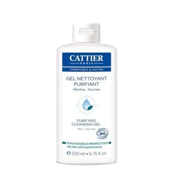 Cattier Peau Grasse à Imperfections Gel Nettoyant Purifiant Menthe 200ml