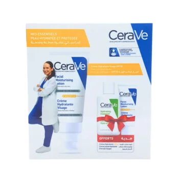 Cerave Creme Hydratant Visage 52ml + Creme Lavante Et Creme Hydratante spf50 Mini Formats Offerts
