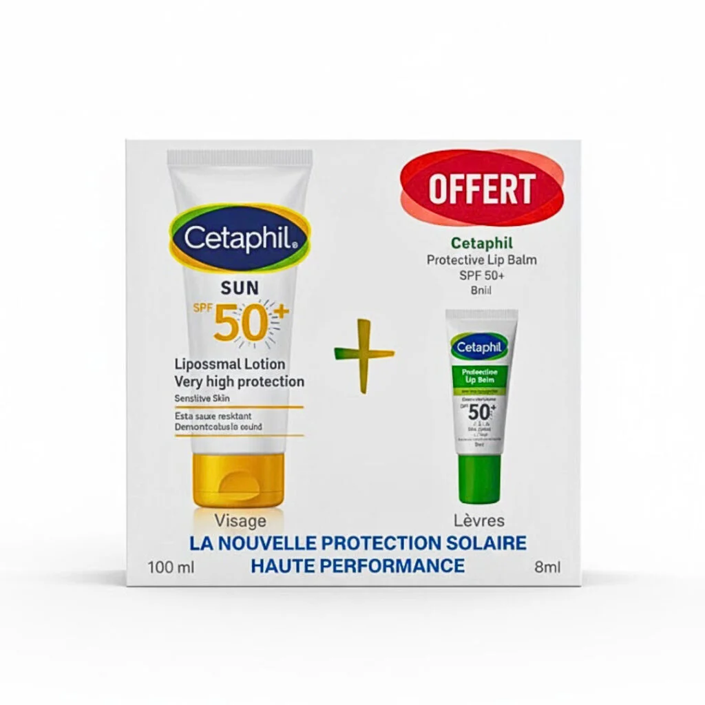 Cetaphil-Sun-Light-Gel-spf50-100mlProtective-lip-balm-Ech-Pack.jpg Cetaphil Sun Light Gel Spf50+ 100ml+Protective Lip Balm Format Voyage Pack
