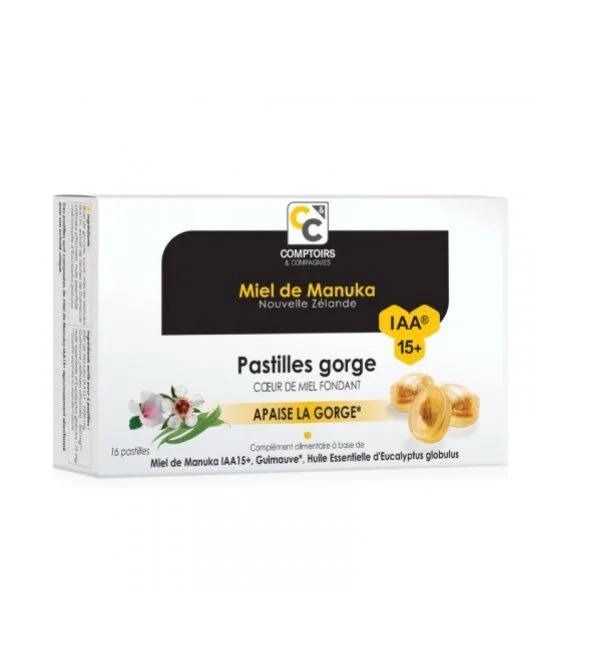 COMPTOIRS ET COMPAGNIES PASTILLE COEUR FONDANT DE MIEL MANUKA IAA15+