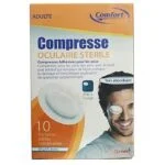 Comfort Compresse Oculaire Adulte 10 Pièces