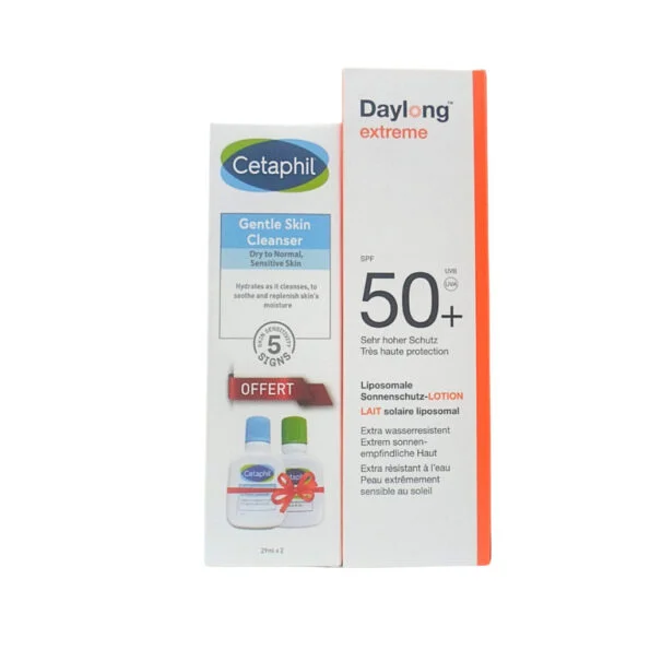Daylong 50+ Extreme 100ml+Cetaphil Lotion & Cleanser Mini pack