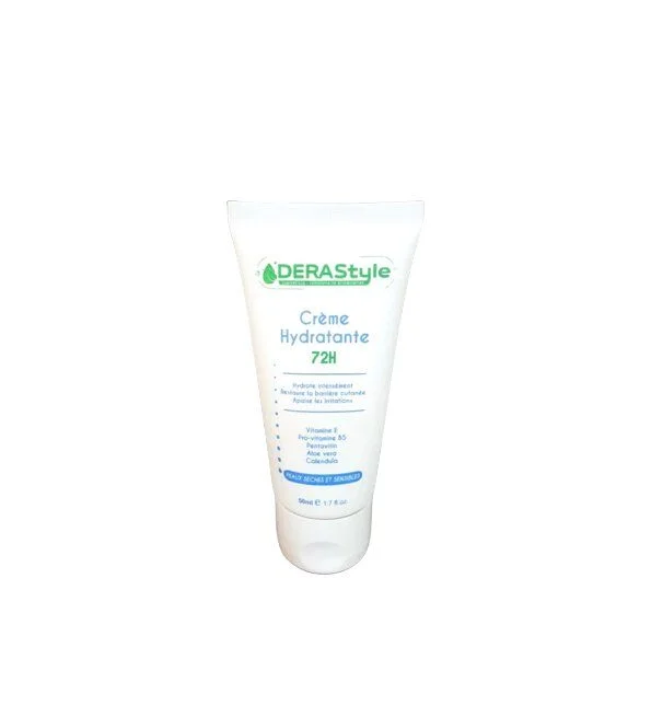 Derastyle Creme Hydratante Peaux Seche et Sensible72H 50ml