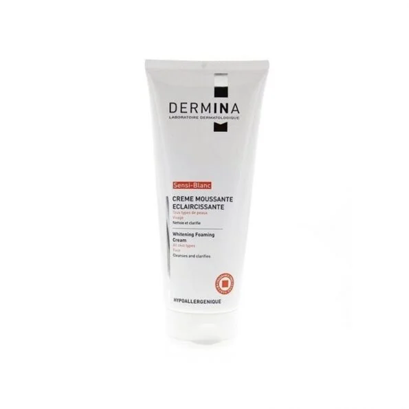 DERMINA SENSI-BLANC CREME MOUSSANTE ECLAIRCISSANTE VISAGE TOUS TYPES DE PEAUX 100ML