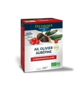 Dietaroma Ail olivier Aubepine 60gelules