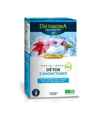 Dietaroma Detox 5 Emonctoires 20Ampoules *15ml