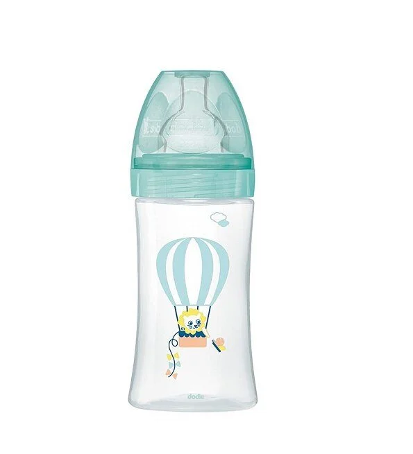 Dodie Biberon senstation+ Tétine plate 270ml 0-6m Air