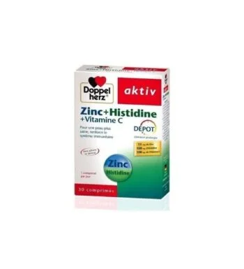 Doppel Herz Zinc+Histidine+Vitamine C 30 Comprimés