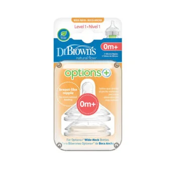 Dr Brown’s 2 Tetines Col large Level 1 +0m WN1201