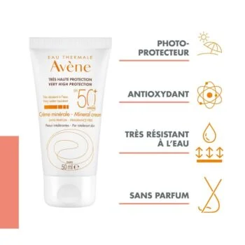 Eau Thermale Avène Ecran Solaire Crème Minéral Spf 50+