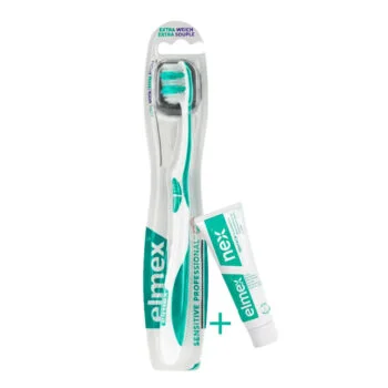 Elmex Brosse A Dents Extra Souple+Elmex Dentifrice Echantillon Pack