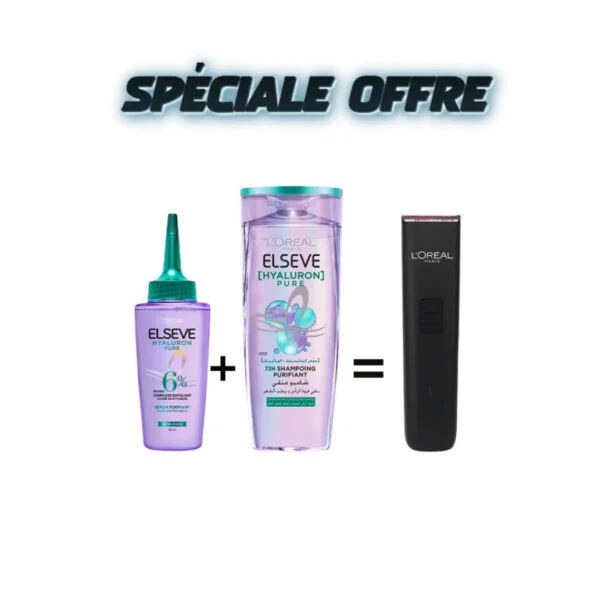 Elseve Hyaluron Pure Serum 100ml + Shampooing 200ml = Tondeuse Offerte