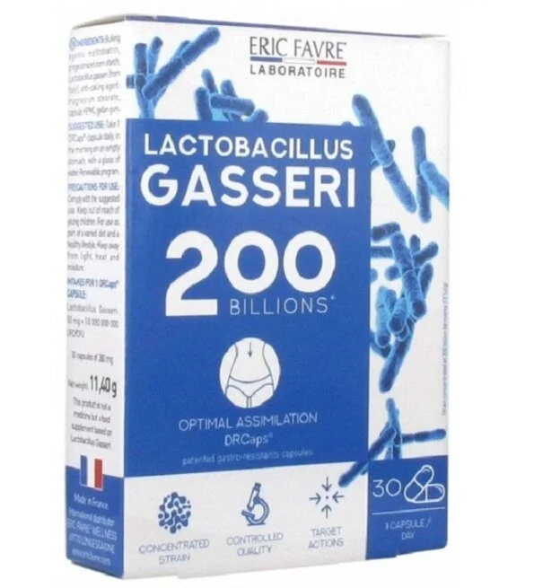 ERIC FAVRE LACTOBACILLUS GASSERI BOITE 30 GÉLULES