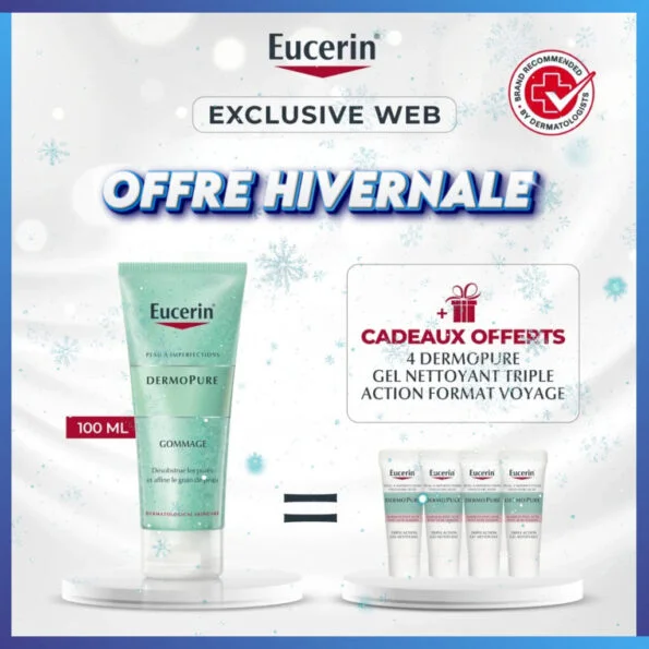 Eucerin DERMOPURE GOMMAGE 100 ML = 4 Miniatures Dermopure Offertes