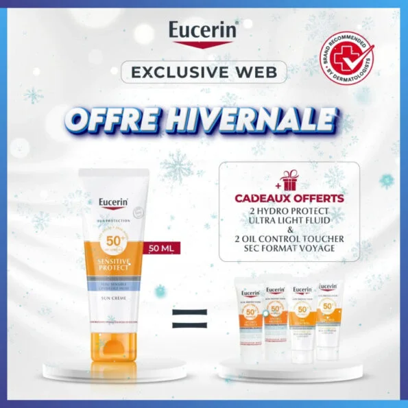 EUCERIN SENSITIVE PROTECT SPF 50+ 50ML = 4 Miniatures Offertes