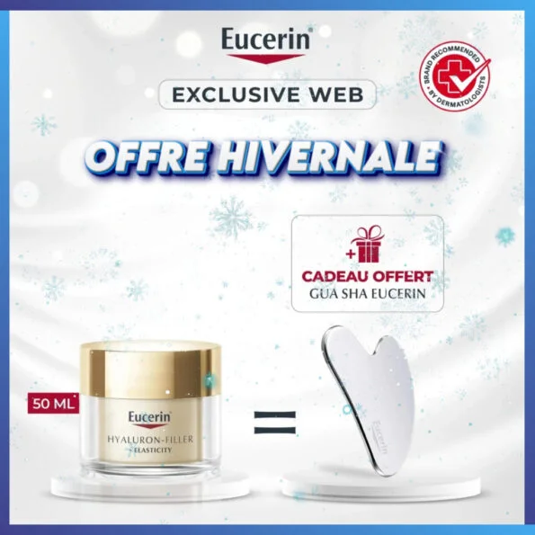 Eucerin  HYALURON FILLER + ELASTICITY NUIT 50 ML = Guasha Offert