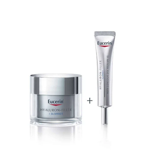 Eucerin Hyaluron Filler Nuit 50ml +Hyaluron filler Contour Des Yeux PACK
