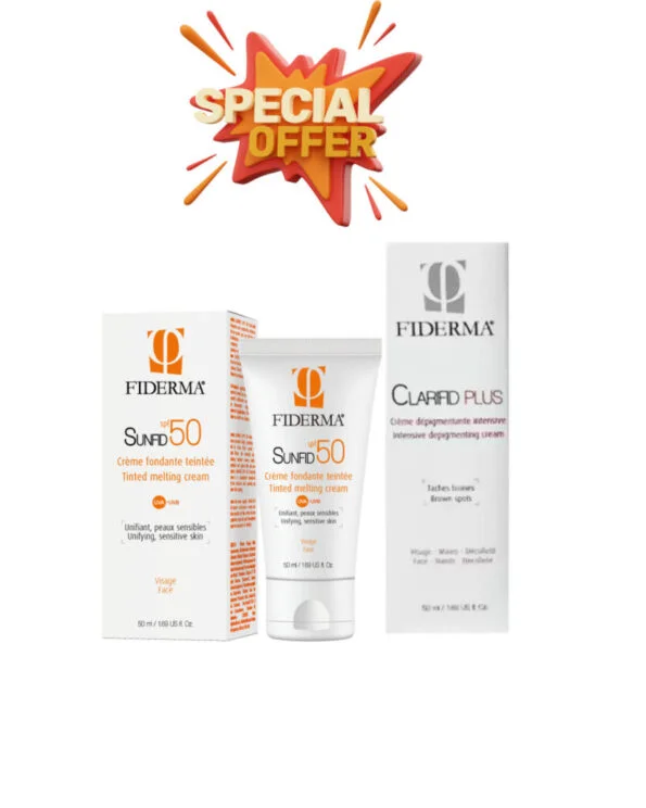 Fiderma Clarifid Plus Creme Depigmentante + Sunfid spf50+ Pack