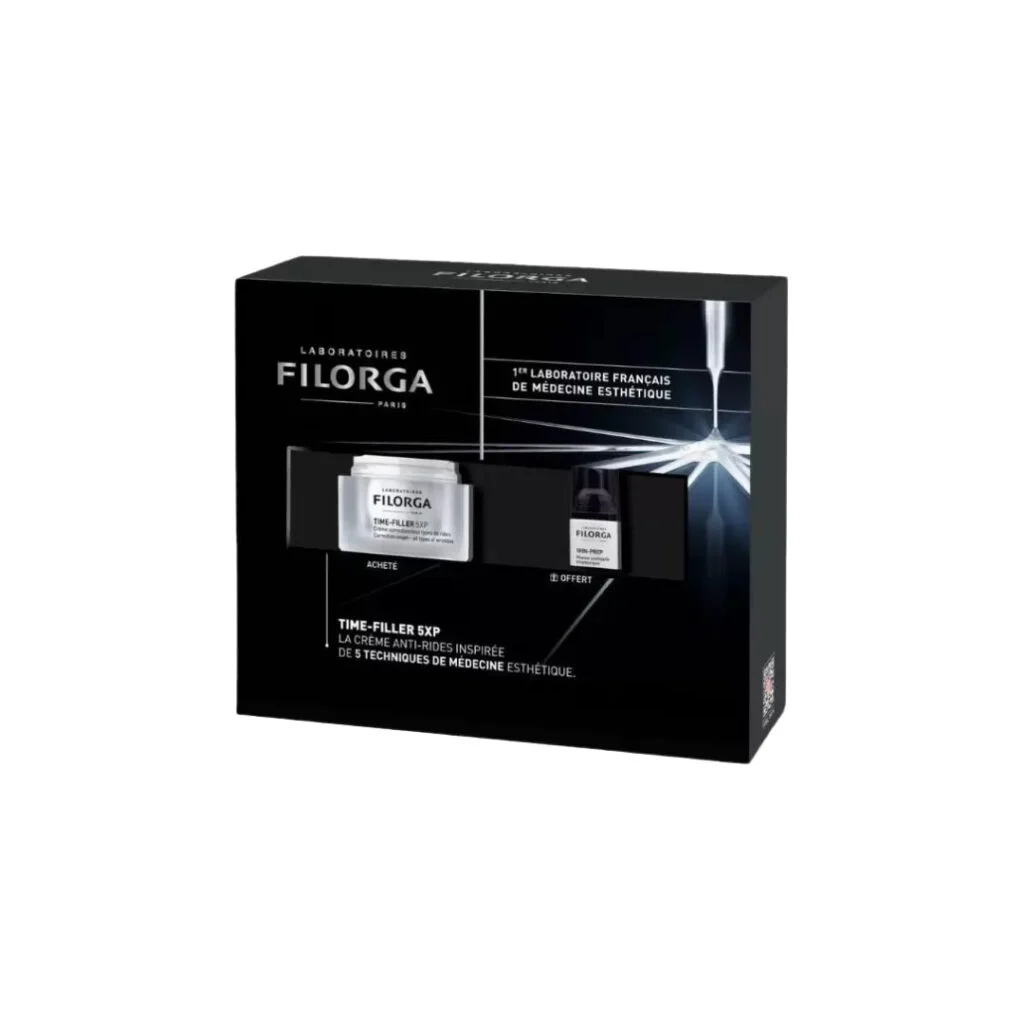 Filorga-Time-Filler-Creme-5xpSkin-Pref-Mousse-Nettoyante-Coffret.jpg Filorga Time-Filler Creme 5xp+Skin-Pref Mousse Nettoyante Coffret