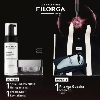 Filorga Skin Deep Mousse + Ncef Revitalize Crème = Sac + Guasha Rollon Offerts
