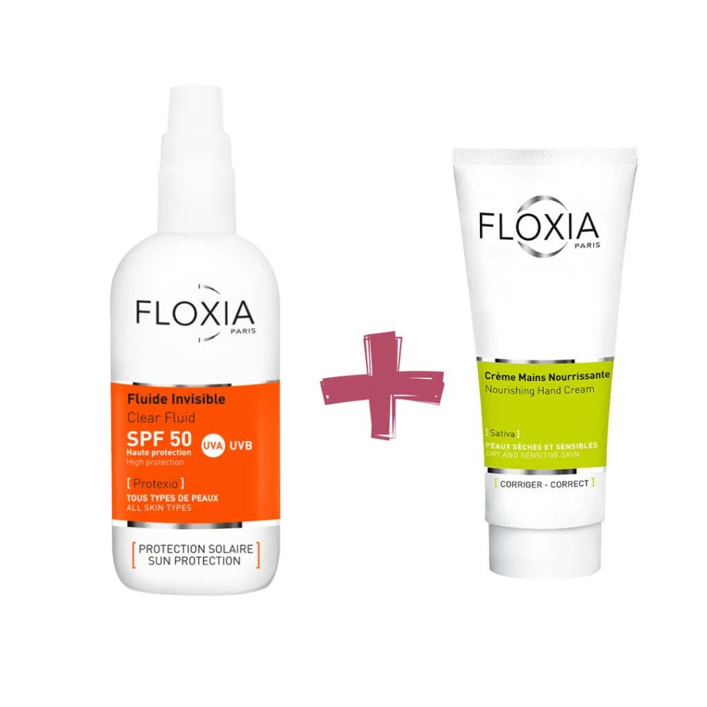 Floxia-duo-pack-Ecran-fluide-invisible-100mlCr-mains-Nourissant-1-1.jpg Floxia Ecran Dluide Invisible 100ml + Creme Mains Nourissant PACK