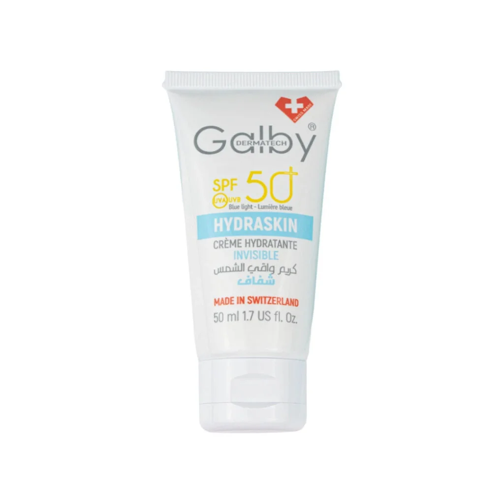 Galby-Dermatech-Hydraskin-spf50-Invisible-50ml.jpg Galby Dermatech HYDRASKIN Crème Solaire Invisible SPF50+ 50ml