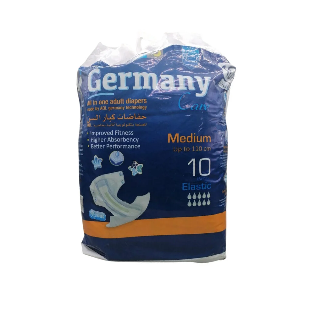 Germany-care-couches-Adultes-taille-M-10pcs.jpg Germany Care Couches Adultes Taille M 10 Pieces
